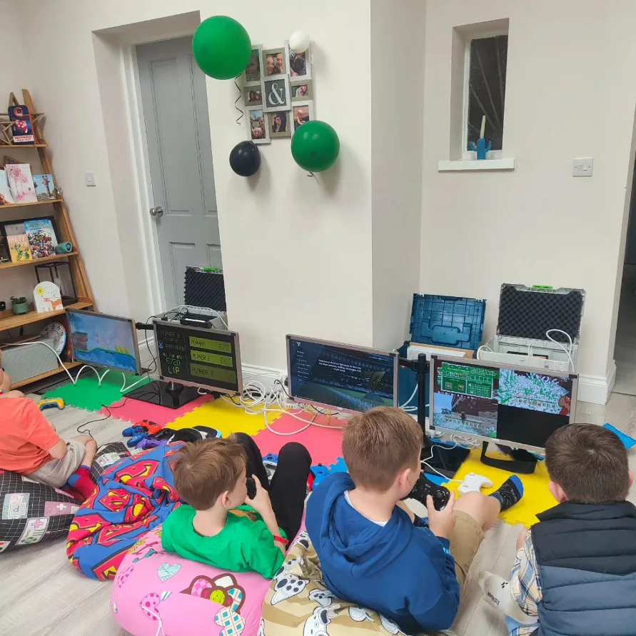 Guests enjoying a hosted gaming party in Canada Water