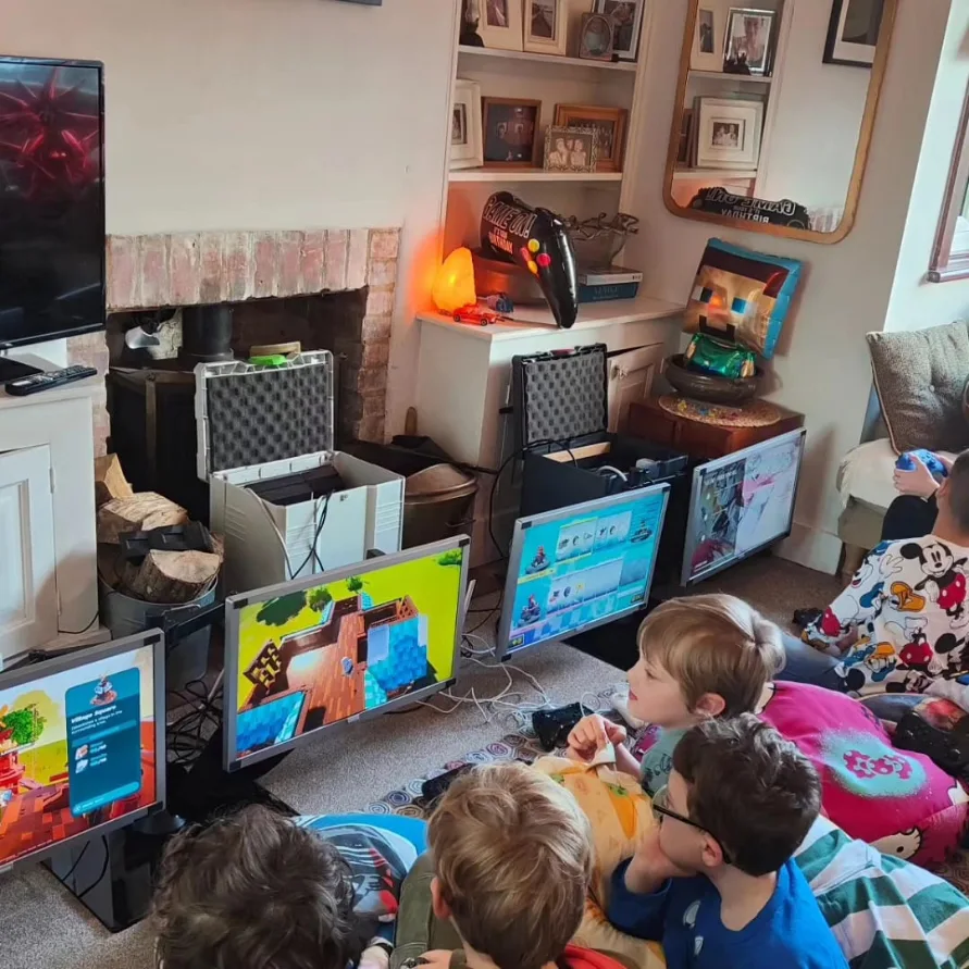 Guests enjoying a hosted gaming party in Gravesham