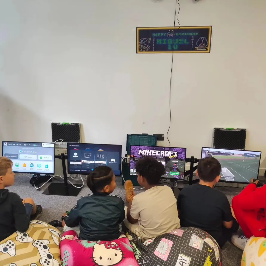 Guests enjoying a hosted gaming party in Maidstone