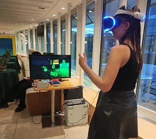 Workplace video gaming party event